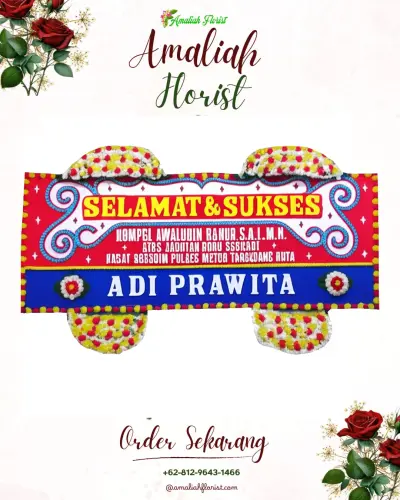Karangan Bunga Ucapan Selamat di Sukabakti