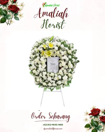 Krans Bunga Duka Cita di Sukabakti